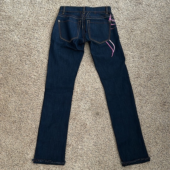 Marithe Francois Girbaud Vtg Dark Blue Stretch Denim Jeans Pants **Size 28**🌸🌸 - Picture 4 of 7